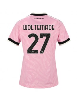 Ženski Nogometna dresi replika Juventus Nick Woltemade #27 Gostujoči 2026-27 Kratek rokav Ženski Nogometna dresi replika Juventus Nick Woltemade #27 Gostujoči 2026-27 Kratek rokav